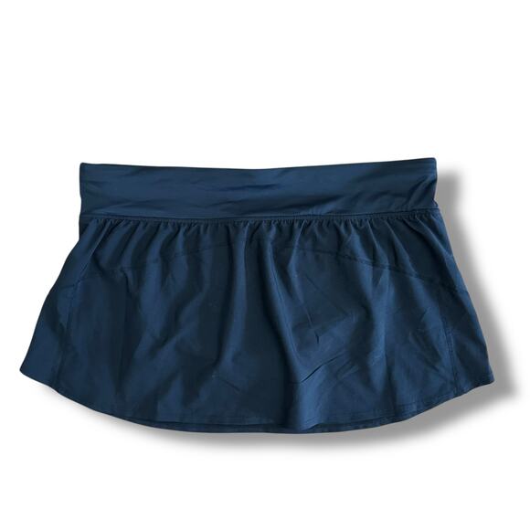 Title Nine Black Active Swim Skort XL with Built-In Brief & Zip Pocket - Picture 4 of 7